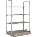 Support de fûts type 540 CEMO, avec bac de rétention en PRV et support de fûts, poids 82 kg, L 1320 x l 800 x H 2000 mm