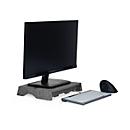 Support de moniteur Circular-Line Bakker Elkhuizen Q-riser 50, en matériau recyclé à 60%, L 300 x P 250 x H 50 mm, gris clair