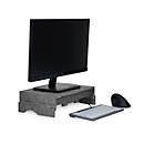 Support de moniteur Circular-Line BakkerElkhuizen Q-riser 110, en matériau recyclé à 60%, L 375 x H 75 x P 250 mm, gris clair