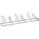 Support de stationnement, 1 face, pour pneus jusqu'à 55 mm de large, L 2100 x P 1850 x H 500 mm, acier galvanisé à chaud, 6 places de stationnement, monté