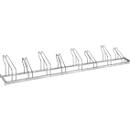Support de stationnement, 1 face, pour pneus jusqu'à W 55 mm, L 2800 x P 1850 x H 500 mm, acier galvanisé à chaud, 8 places de stationnement, monté