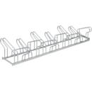 Support de stationnement, 2 côtés, pour pneus jusqu'à W 55 mm, W 2100 x P 3200 x H 500 mm, acier galvanisé à chaud, 12 places de stationnement, monté