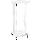Support mobile Saekko Boy pour sac poubelle de 60 litres, avec couvercle et avec pédale, blanc