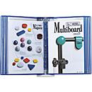 Support mural et de table - avec 10 pochettes - bleu - notre marque Shäfer Shop Select