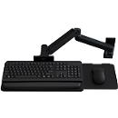 Support mural pour clavier Ergotron LX Pro, avec plateau de souris, jusqu'à 2,3 kg, inclinable/pivotant, réglable en hauteur, aluminium, noir