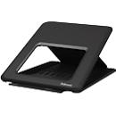 Support pour ordinateur portable Fellowes Breyta™, pour 1 ordinateur portable jusqu'à 15" &amp; jusqu'à 5 kg, réglable en hauteur, pliable, L 235 x P 268 x H 14 mm, 100 % plastique recyclé, noir