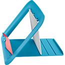 Support pour ordinateur portable Leitz Ergo Cosy, pour ordinateurs portables de 13" à 17", réglable en hauteur, pliable, L 312 x P 247 x H 50 mm, bleu