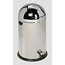 Support pour sacs poubelle VAR, inox, 40 l, avec pédale