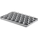 Support pour verres Ringoplast, pour bacs à verres &amp; bacs Euro, 33, en bas, convient pour aliments, empilable, L 365 x H 55 mm, plastique, gris clair