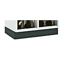 sur socle, noir, 830 mm de large