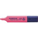 Surligneur Staedtler Textsurfer Classic, pointe biseautée, largeur de trait 1-5 mm, rechargeable, avec capuchon rotatif, plastique recyclé, couleur d'encre rose, 1 pièce