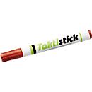 Surligneur Taktistick, pour feuilles tactiles Taktifol/taktiboards, pointe biseautée, couleur d'écriture rouge, 1 pièce