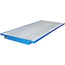Suspension trays for pallet rack type EHW 3300, blue RAL5012