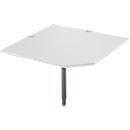 Systeemhoekplaat, CAD, voet, B 1200 mm x D 1200 mm, lichtgrijs/antraciet