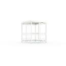 Système de couverture WSM Köln K2 b/c, L 2165 x P 2165 x H 2510 mm, kit, blanc trafic RAL 9016
