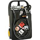 Système de réservoir d'essence mobile sur chariot, 60 L, pompe manuelle, Boyau 2,7 m