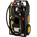 Système de réservoir d'essence mobile sur chariot, 95 L, Pompe électrique de 12 V, Boyau 3,2 m