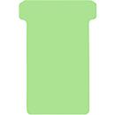 T-sleufkaarten, formaat 2, B 48 x H 85 mm, voor paneelelementen 63/48 mm, etiketteerbaar, FSC®-gecertificeerd papier, groen, 100 st.