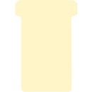 T-slot cards, format 2, W 48 x H 85 mm, for panel elements 63/48 mm, can be labelled, FSC®-certified paper, cream white, 100 pieces