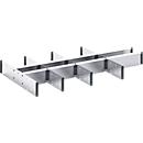 Tabiques Bott verso, cajón de altura frontal 100/125 mm, An 1050 x Pr 550 x Al 77 mm, chapa de acero, gris