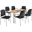 Table + 6 chaises SSI-PROLINE, hêtre