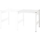 Table créative ORDO Professional, table d'extension, multifonctionnelle, surface d'écriture amovible, mobile, L 760 x P 635 x H 825 mm, acier, blanc trafic RAL 9016