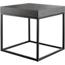 Table d'appoint en béton, 550 x 550 x 530 mm, noir