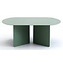 Table d'appoint Leyform, grande, L 793 x P 590 x H 300 mm, acier laqué, vert/vert