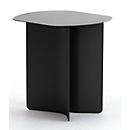 Table d'appoint Leyform, petite, L 440 x P 390 x H 450 mm, acier laqué, noir/noir