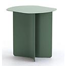 Table d'appoint Leyform, petite, L 440 x P 390 x H 450 mm, acier laqué, vert/vert