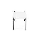 Table d'appoint Paperflow Meet, carrée, MDF plaqué, cadre en acier, L 500 x P 500 x H 400 mm, blanc/noir