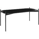 Table d'appoint Paperflow Meet, rectangle, MDF plaqué, cadre en acier, L 1000 x P 500 x H 400 mm, noir/noir