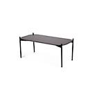 Table d'appoint Paperflow Meet, rectangle, MDF plaqué, cadre en acier, L 750 x P 500 x H 400 mm, noir/noir