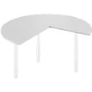 Table d'extension, Ø 1400 mm, gris clair/blanc