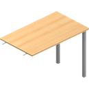 Table d'extension ARLON-OFFICE, l. 1000 x P 600 x H 730 mm, coloris hêtre