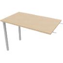 Table d'extension ARLON-OFFICE, L 1000 x P 600 x H 730 mm, décor chêne