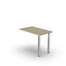 Table d'extension BEXXSTAR, piétement en tube carré, rectangulaire, L 1000 x P 600 x H 720 mm, décor érable