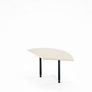 Table d'extension Ergo-T 2.0, angle 135°, pied en tube carré, L 800 x P 800 x H 718-898 mm, érable/anthracite