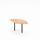 Table d'extension Ergo-T 2.0, angle 135°, pied en tube carré, L 800 x P 800 x H 718-898 mm, hêtre/anthracite