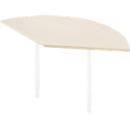 Table d'extension, l. 800 x P 800 mm, coloris érable/blanc