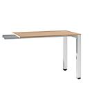 Table d'extension SOLUS PLAY, rectangulaire, l. 1000 x P 600 x H 720 - 820 mm, cerisier Romana