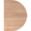 Table d'extension TOPAS LINE, pour bureaux à hauteurs ajustables élec. P 600, noyer/argent