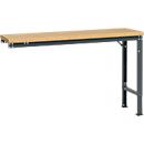 Table d'extension UNIVERSAL Spezial Manuflex, 1500 x 800 mm, multiplex nature, anthracite