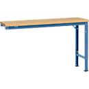 Table d'extension UNIVERSAL Spezial Manuflex, 1500 x 800 mm, multiplex nature, bleu brillant