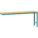 Table d'extension UNIVERSAL Spezial Manuflex, 2000 x 800 mm, multiplex nature, turquoise