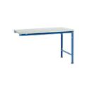 Table d'extension UNIVERSAL Spezial Manuflex, plateau mélaminé, 1500 x 1000, bleu brillant