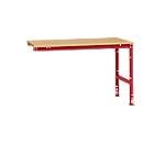 Table d'extension UNIVERSAL Standard Manuflex, plateau multiplex, 1500 x 1000, rouge rubis