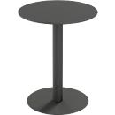 Table d'extérieur Cross - Ø 600 x H 750 mm - pied rond noir - noir mat