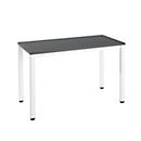 Table de bureau Nevada, Home Office, rectangulaire, 4 pieds, tube carré, L 1200 x P 600 x H 740 mm, gris foncé/blanc 