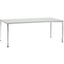 Table de réunion, 2000 x 800 mm, gris clair